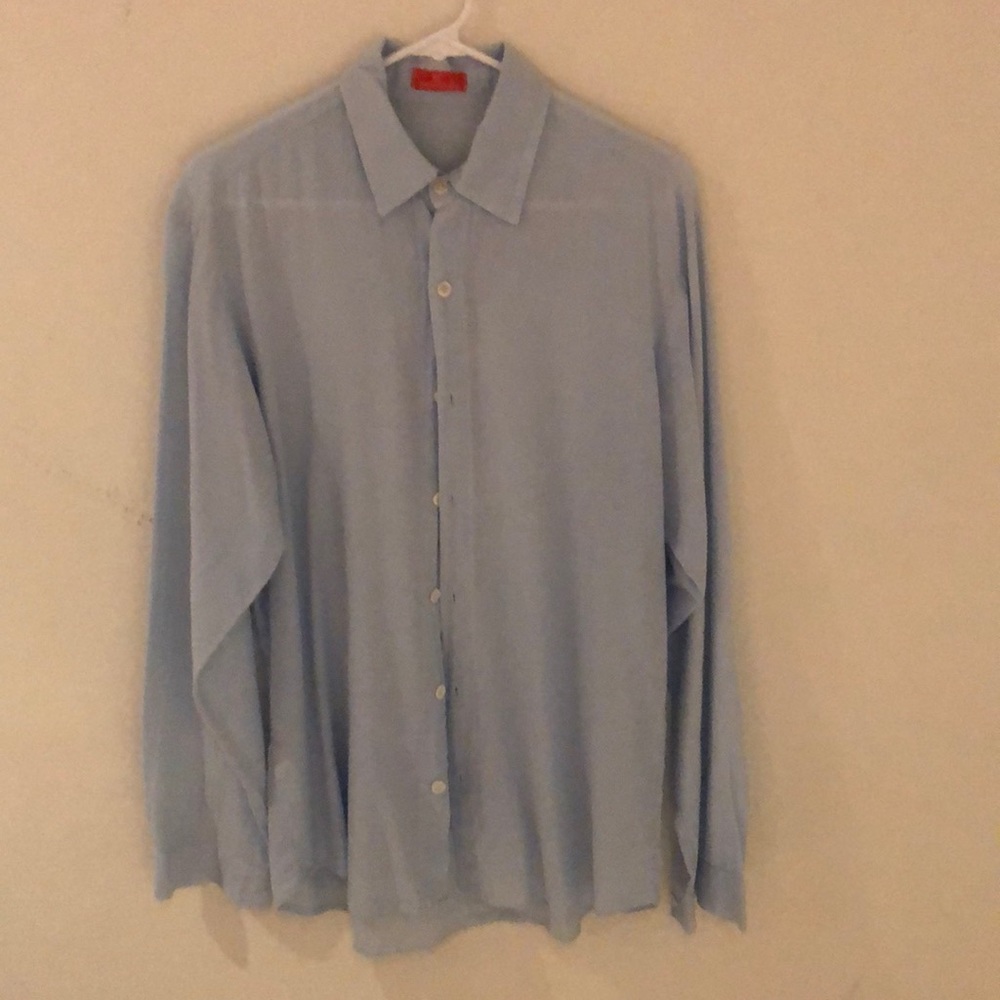 Cotton shirt. Very casual,  almost new, light blue